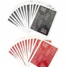 Large Letters Wide Cards Poker Stars 54 Pcs Red And Black High Quality Plastic Frosted Playing Cards Goods For Board Games For Professionals Poker, Tricks - Multicolor - View 8