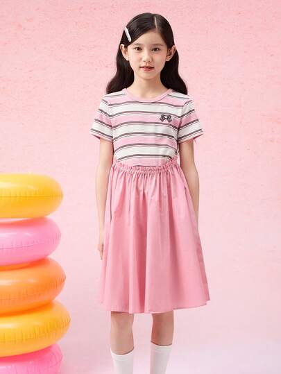 Balabala Girls' Layered Dress, Cute & Playful Summer Outfit