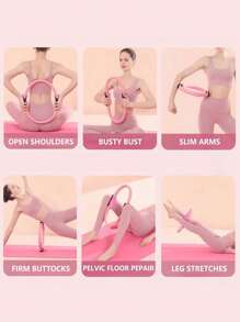 1pc Yoga Fitness Ring Circle Pilates Circle Pilates Ring, Body Ring, Great Exercisers For Legs, Fitness Circle, Thigh Exercise, Pilates Circle, Women Girl Exercise Home Resistance Elasticity Gym Workout Accessories