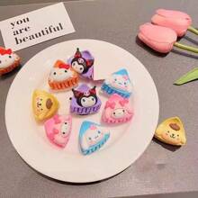 Sanrio 2/10pcsSanrio Cute Little Catnip Cartoon Female Fun Hairpin Princess Hair Clip Hair Hairpin Headpiece Holiday Gift
