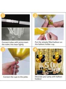 3/5/8/10pcs Balloon Table Floating, Balloon Stand, Balloon Floor Floating, Balloon Tree For Party Decoration