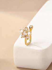 6/8/10pcs Gold-Plated Faux Nose Piercing Clip Set With Micro-Inlaid Cubic Zirconia, U-Shaped Nose Rings In Demon Eye / Lightning Designs, Versatile Nose Accessories For Festivals, Halloween, Parties, Daily Wear, Women's Gift