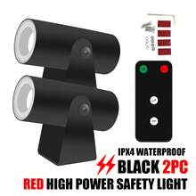3-Inch LED Whip Lights Without Whip Antenna Remote Control Neon Lights For Off-Road Vehicles, Trucks, And SUVs, Rear Collision Lights - Red Light (pair) - View 12