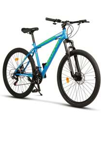 Bicicleta de montaña de 27,5 pulgadas para hombres, mujeres, niñas y niños, desviador trasero Shimano TZ de 21 velocidades, desviador, cuadro de alta calidad, bicicleta juvenil, bicicleta MTB rígida
