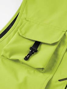 夏季新款优质男士休闲时尚背心，纯色多口袋男士钓鱼背心，户外徒步超大口袋多功能男士背心