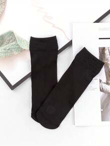 10 đôi tất dài đến bắp chân, tất legging cao đến mắt cá chân cho nữ, có lưới khoét lỗ và độ đàn hồi cao, mùa thu - Nhiều màu - Xem 13