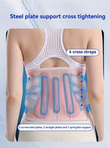 Support lombaire réglable, stabilité en maille avec tissu de refroidissement, conception légère et respirante