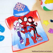 Marvel Spidey And Friends Towelling Poncho - Multicolor - View 5