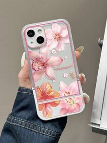 花卉元素 TPU 支架 1 件装 TPU 花朵手机壳支架，兼容 7、7 Plus、8、8 Plus、X、XS、XR、XS Max、11、11 Pro、11 Pro Max、12、12 Pro、12 Pro Max、13、13 Pro、13 Pro Max、14、14 Pro、14 Plus、14 Pro Max、SE2，兼容 15、15 Pro、15 Plus、15 Pro Max 以及 A03S、A03 Core、A04、A12、A13、A14、A21S、A22、A23、A32、A33、A34、A50、A51、A52、A53、A54、A71、A72、A73、S20 FE、S21、S22 系列，防水防震防摔防刮花，国际版，非国内版，春季礼物 - 彩色 - 查看 3