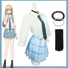 Kostum Cosplay, Kostum Cosplay Karakter Kitakawa Hime Seragam JK, Pakaian Pertunjukan Halloween - Putih - View 2