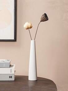 1pc Nordic Minimalist Creative Flower Vase Decor For TV Cabinet, Dining Table, Cylinder Shaped Vase Decoration, INS Style