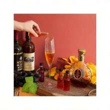 48pcs 25ml 50ml Mini Liquor Bottles Set, Mini Empty Plastic Shot Bottles, Airtight Spirit Bottle With Caps Mini Wine Bottles, Bar Party Supplies Thanksgiving, Halloween, And Christmas Are Applicable Durable Multi-Use For Juice, Sauces, Coffee