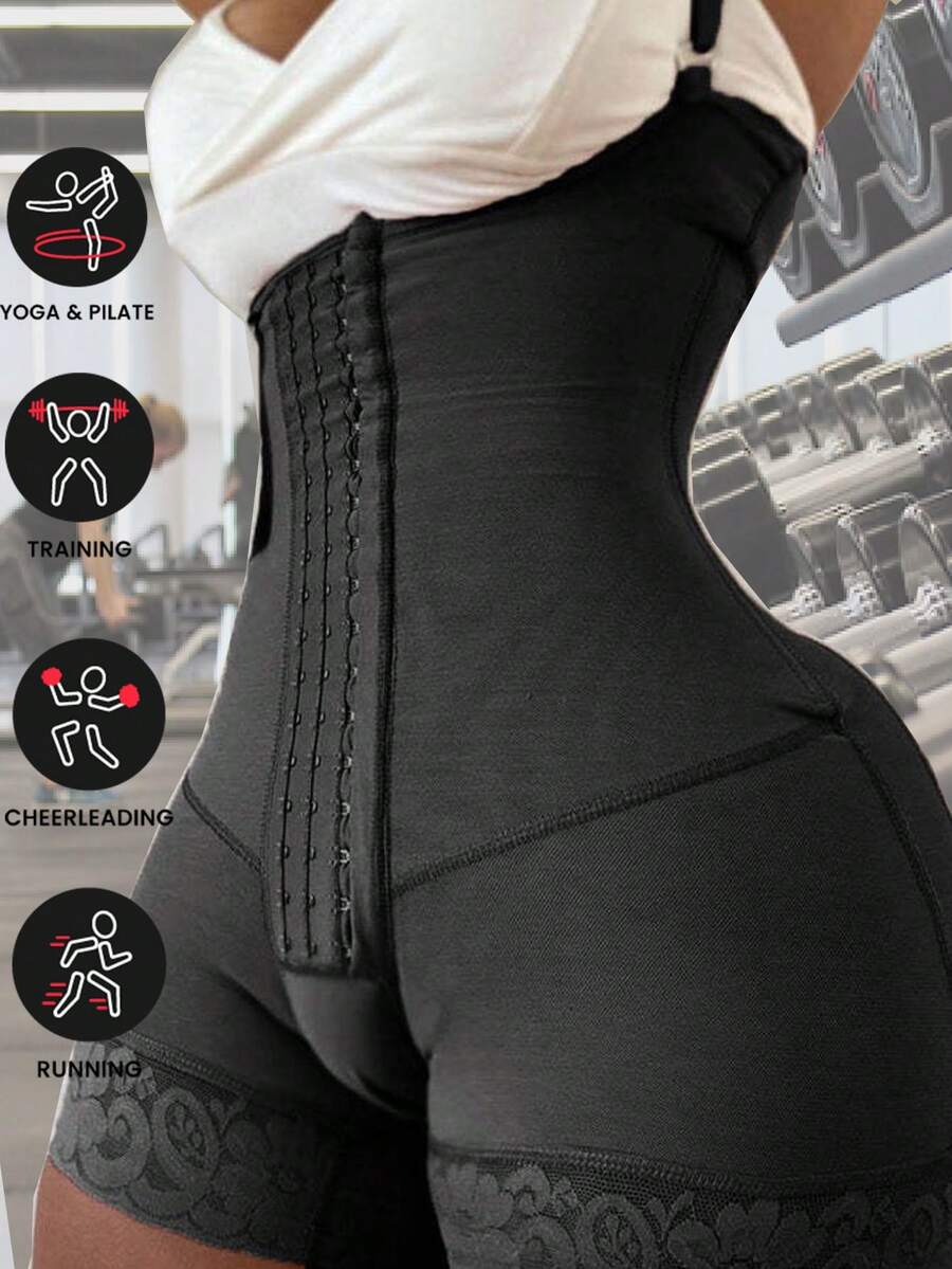 Shape Wear European And American Mesh One-Piece Shapewear With Waist Cinching, Abdominal Tightening, Hip Lifting, And Body Hugging Waist Trainer Corset
