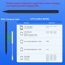 Black Stylus Pen Compatible With Ipad Pencil With Magnetic Wireless Charging, With Palm Rejection, Tilt Sensitivity, Work For 2018-2024 IPad Air 3/4/5, IPad Mini 5/6/7, IPad 6/7/8/9/10, IPad Pro 11", IPad Pro 12.9" - 黑色 - 查看 7