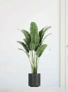 1pc/3pcs/5pcs Tropical Plant Pattern Creative Wall Stickers, Non-Adhesive Wall Decals For Bedroom, Living Room, Entryway, Home Decor, Suitable For Halloween, Christmas, New Year Holiday Decoration