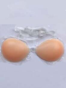 A Transparent Shoulder Strap Self-Adhesive Silicone Bra Sticker, Specially Designed For Wedding Dress Photography, Strapless Gowns, Invisible Lingerie, Enhancing Cleavage, And Sexy Breast Stickers With Straps.