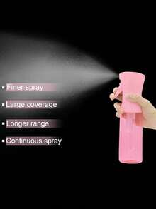200ml/300ml/500ml Hair Salon Hairstylist High Pressure Water Spray Bottle, Refillable Beauty Mist Sprayer Container (Due To The Plastic Material, There May Be Some Scratches), Olive Oil Mist Sprayer Bottle, Kitchen Cooking Sprayer, Camping Baking Vinegar Soy Sauce Sprayer Container, Continuous Hair Plant Mist Spray Bottle, Refillable Travel Spray Bottle Suitable For Curling Styling Products, Hairstylist - Pink - View 8