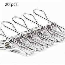 2/20/40PCS Stainless Steel Clothes Pegs - Heavy-Duty Clothes Pins For Laundry, Hanging Clips For Papers, Snack Sealing - View 9
