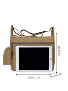 Bolso de hombro de gran capacidad y multicapa para hombre, nuevo bolso casual de viaje multicapa para negocios de hombre
