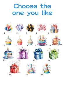15/35/70pcs Customized Birthday Party Gift Stickers, Personalized Happy Birthday Labels, Colorful Birthday Party Decorative Stickers, PVC Material, Customized Happy Birthday Stickers, Gift Packaging Supplies - Multicolor - View 7
