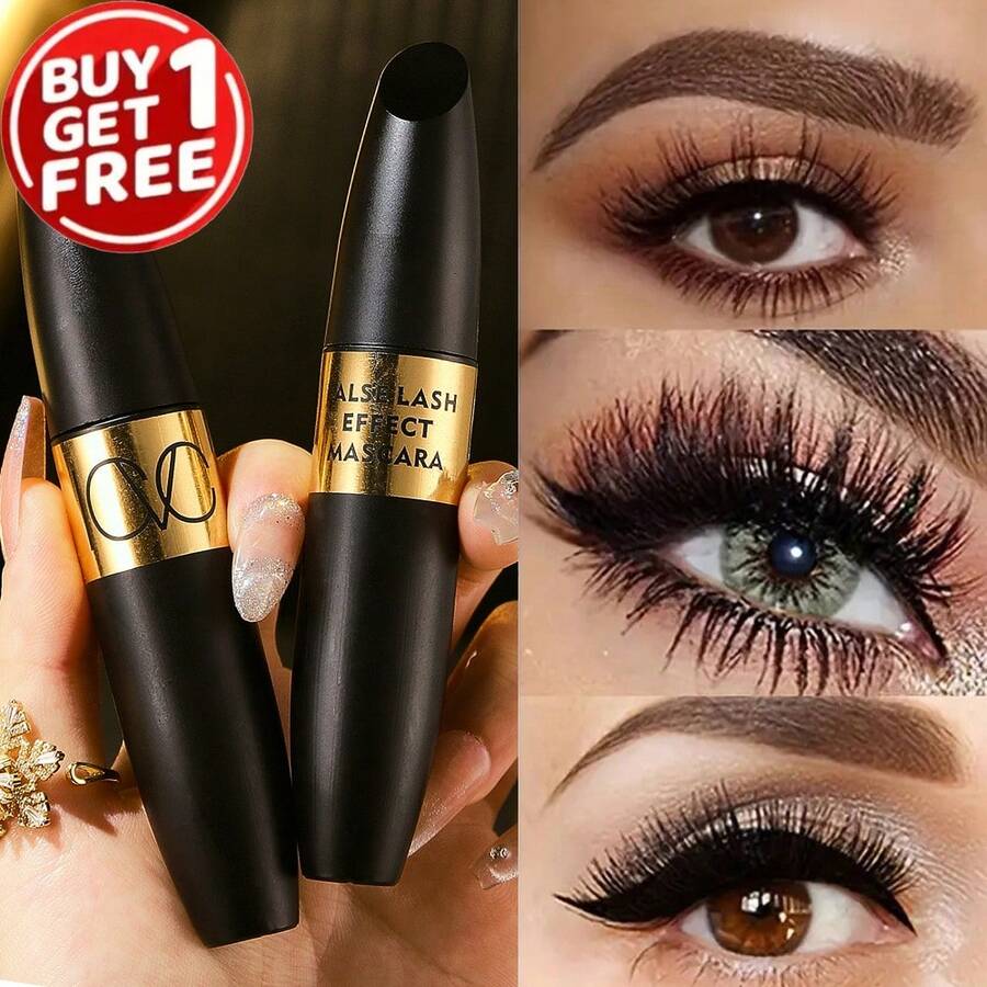 买一送一 - 纤长、卷翘、丰盈、防水、防晕染、持久睫毛膏 - 2支睫毛膏 - 查看 1