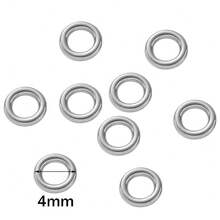 20pcs Stainless Steel Soldered Closed Jump Ring O Split Connector For DIY Bracelet Necklace Jewelry Making Supplies Accessories - Closed Ring - View 15
