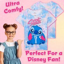 Disney Stitch Pyjama & Short Sleeve PJ Set Soft Breathable Nightwear Loungewear Comfy Jammies Sleepwear Gift - Multicolor - View 3