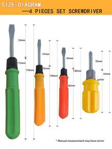 3pcs/4pcs Screwdriver Kit Set, Small Portable Screwdriver Home Repair Hand Tools, Precision Car Repair - Conventional - View 8