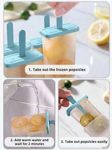 1pc 4cells9cells Popsicle Mold DIY Ice Cream Mold & DIY Popsicle Mold - Multicolor - View 6