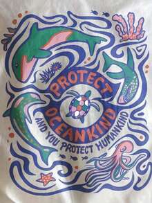 Ladies' Casual Round-Neck Short-Sleeved T-Shirt - White - View 4