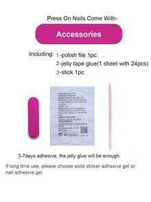 Multiple Color 3D Hand Carved Flowers Pattern 100% Handmade Press On Nails 10Pcs Almond French Style Nail Art Design Manual Nails With Star Water Ripple Nail Decoration Reusable False Nail Tips Diy Nail Products For Four Seasons Nail Supplies Nails - Multicolor - View 7