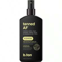B.Tan Tanned AF Intensifier Aceite bronceador seco unisex de 8 oz - 1 - Ver 1