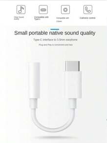 Adaptador de conector hembra de 3,5 mm para auriculares de tipo USB C, Cable auxiliar de audio tipo C, conector macho USB C a conector hembra de 3,5 mm, compatible con todos los dispositivos con puerto Type-C: Galaxy S23, S23+, S23 Ultra, S22, S22+, S22 Ultra, S21, S21+, S21 Ultra, S20 Ultra, Z Flip, S20+, S10, S10+, S10 Ultra, Pixel 5, 4, 3XL, compatible con iPhone 15 Plus, iPhone 15 Pro Max, iPad Pro 2020/2018 y talla grande.