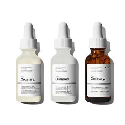 The Ordinary Most Loved Collection For Even Skin Tone And Texture - Skin Care Bundle Set - Hyaluronic Acid 2% + B5, Niacinamide 10% + Zinc 1%, Ordinary Caffeine Solution 5% + EGCG