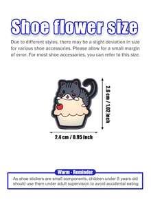 20pcs/Set Pet Shoe Accessories, Cat Shoe Decoration Set, Shoe Ornaments, Cat Shoe Decor, DIY Shoe Decorations, Funny Shoe Charms, Shoe Flowers, Shoe Buckles, Shoe Decorative Buckles, Children's Gifts, Pets, Decorations, Animals, Cats - Cat - View 3
