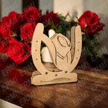 10 Servilleteros Herradura Sombrero de MDF - HerrSom - Ver 1