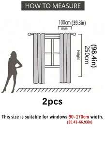 1pc Practical Multi-Purpose Blackout Curtains For Balcony And Living Room, Minimalist Design