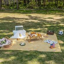 Picnic Mat - Yellow Plaid - View 7