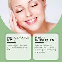 24ml Portable Cleansing Oil, Deep Pore Cleansing, Leaves No Residue, Travel Size, Suitable For Daily Personal Care - Green - View 4