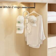 Dopamine Multifunctional Clothes Storage Rack Home Wardrobe Hat Storage Tie Scarf Bedroom Door Storage Rack - White - View 6