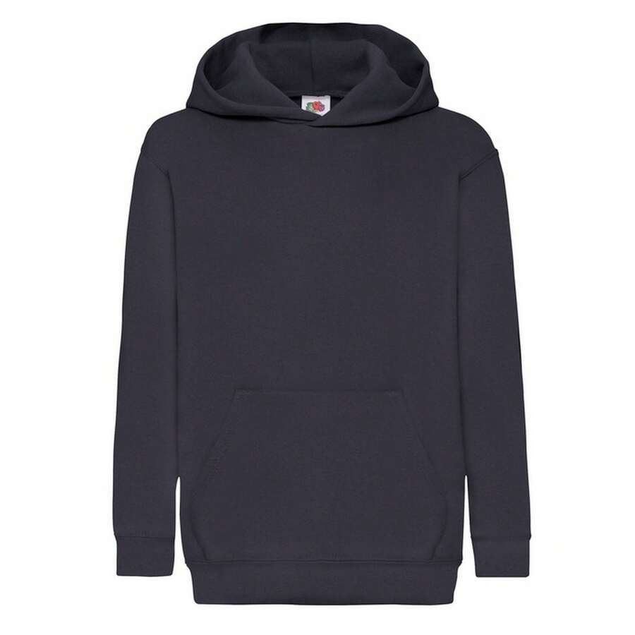 Fruit of the Loom Childrens/Kids Classic Hoodie (Deep Navy) - 藍色 - 查看 1