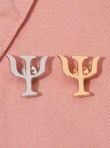 1 pieza Broche decorativo con diseño de personaje de caricatura y texto en inglés para niños