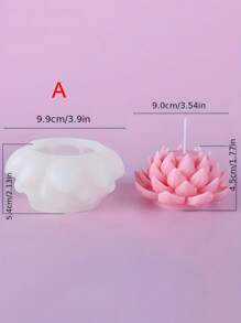 DIY Lotus Peony Silicone Mold For Cake Decoration, Baking Tools For Mousse Cake, Ice Cube, Jelly, Chocolate, Fondant Bread And Pastry Making