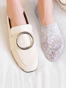 Fairy Lace Boat Socks Summer Low Vamp Thin Short Socks Mesh Breathable Elegant Hollow Women's Low Cut Spring And Summer Socks Christmas Gift - Multicolor - View 7