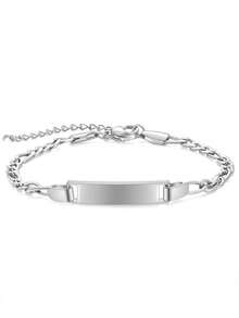 1 pieza/2 piezas Brazalete curvo de acero inoxidable alargado y suave - Accesorio ajustable - Brazalete curvo de acero inoxidable sin procesar - Ajustable - Unitalla - Ver 6