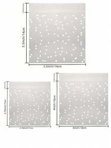 100pcs Cookie Bags Self Adhesive Clear Plastic Cellophane Treat Bags For Candy Pastry Packaging Christmas Party Favor Gift Giving,Christmas, Wedding And Birthday Supplies, Home And Party Decorations - Clear - View 6