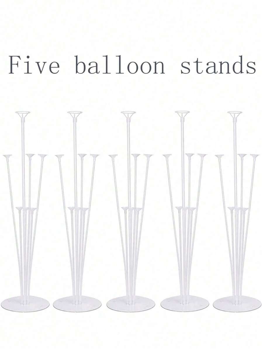 3/5/8/10pcs Balloon Table Floating, Balloon Stand, Balloon Floor Floating, Balloon Tree For Party Decoration