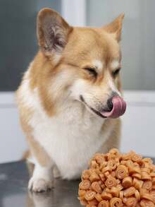 Aperitivos para perros de entrenamiento de calcio para mascotas, molienda de dientes resistente a las mordeduras, Sabor POLLO - Amarillo - Ver 2