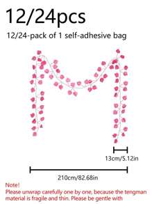 12pcs/24pcs Artificial Grape Leaf Vines - Spring/Summer/Autumn Fake Leaves Flowers Greenery For Indoor Ceiling Decoration Pipe Covering Gifts Birthday Graduation,Fake Plants