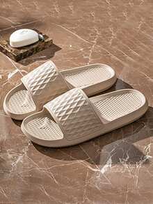 Minimalist Stylish Sandals For Spring/Summer, Lightweight EVA Material, Anti-Slip, Breathable, Waterproof, Suitable For Garden, Beach And Indoor Wear - Khaki - View 2